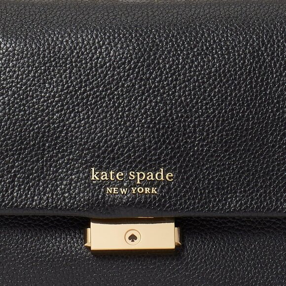 kate spade new york Carlyle Leather Medium Shoulder Bag - Black - Picture 4 of 8